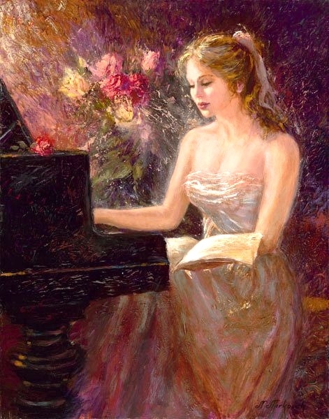 girl at piano