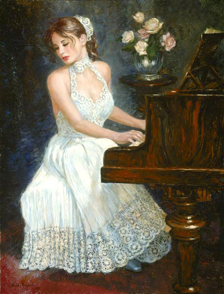 girl at piano